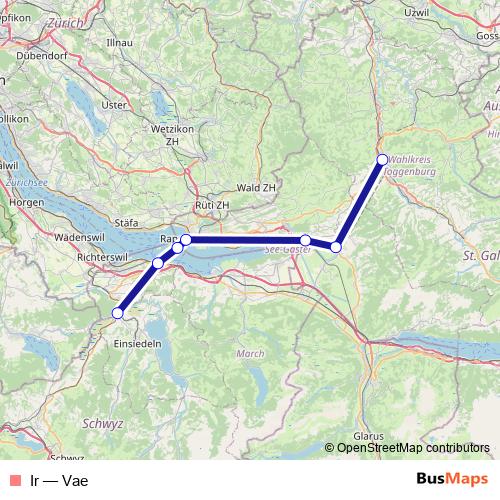 Ir rail Line Map