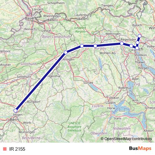 IR 2155 rail Line Map