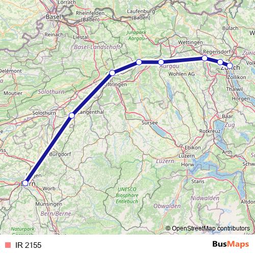 IR 2155 rail Line Map