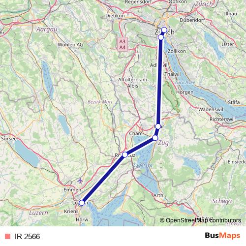 IR 2566 rail Line Map