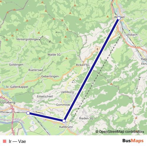 Ir rail Line Map