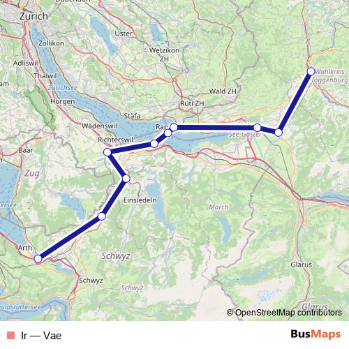 Ir rail Line Map