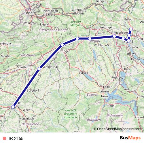 IR 2155 rail Line Map