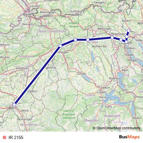 IR 2155 rail Line Map