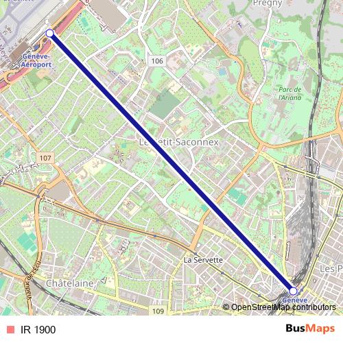 IR 1900 rail Line Map
