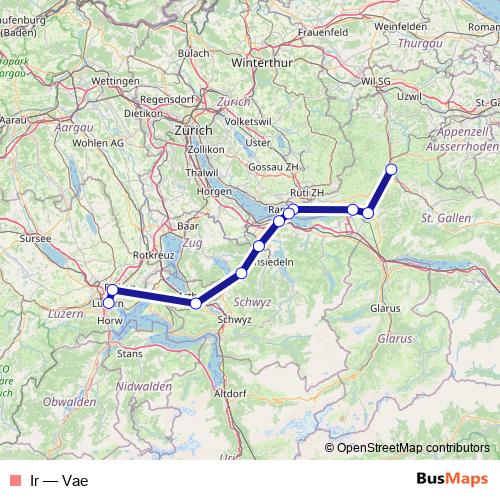Ir rail Line Map