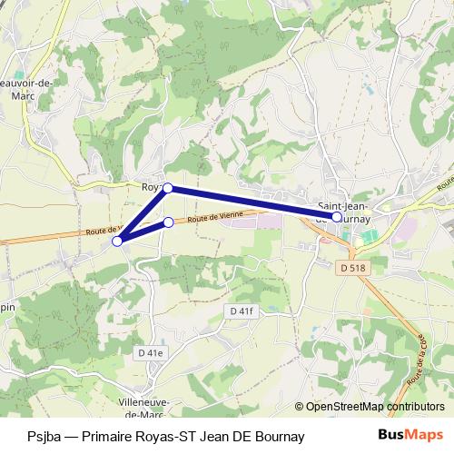 Psjba bus Line Map