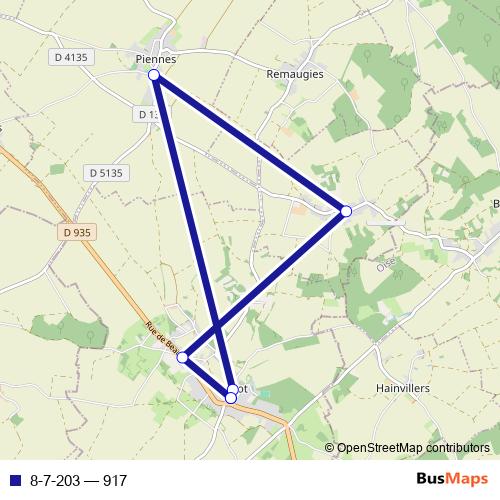 8-7-203 bus Line Map