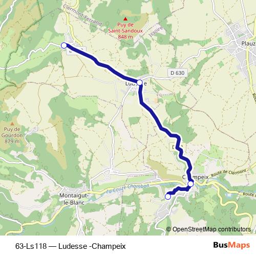 63-Ls118 bus Line Map