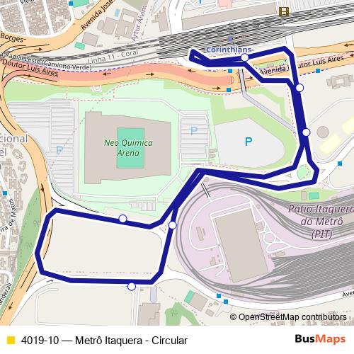 4019-10 bus Line Map