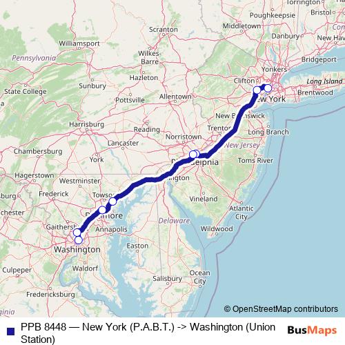 PPB 8448 bus Line Map