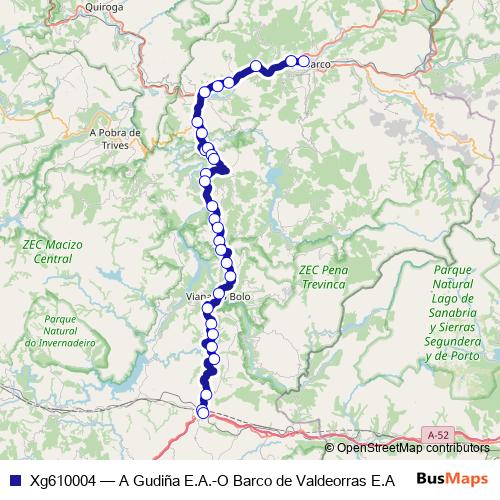 Xg610004 bus Line Map