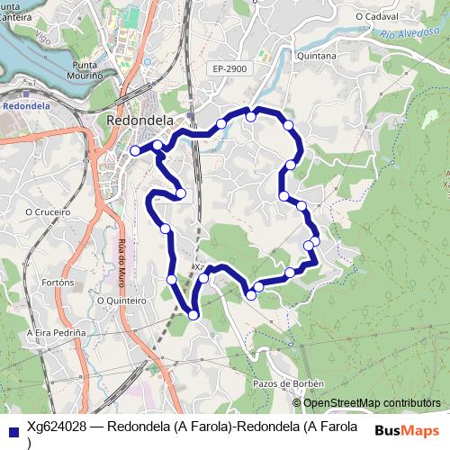 Xg624028 bus Line Map
