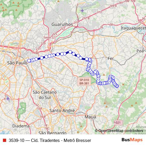 3539-10 bus Line Map