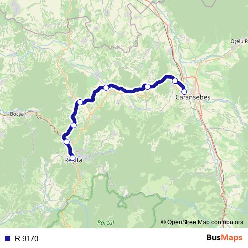 R 9170 rail Line Map
