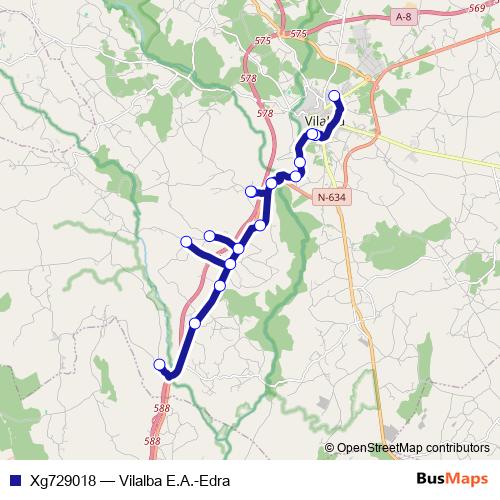 Xg729018 bus Line Map
