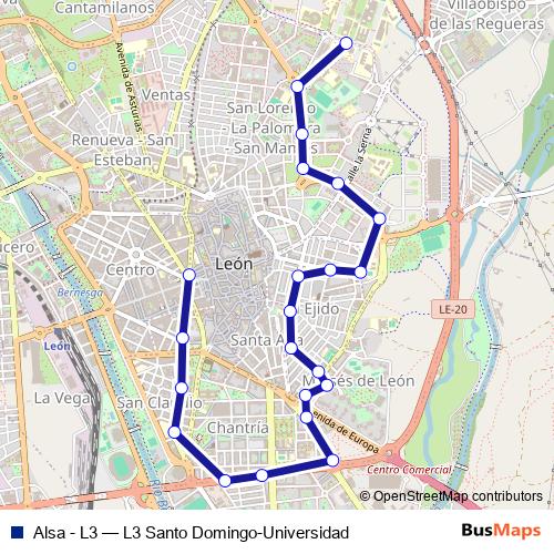 Alsa - L3 bus Line Map
