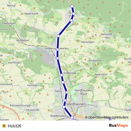 Hsb326 rail Line Map