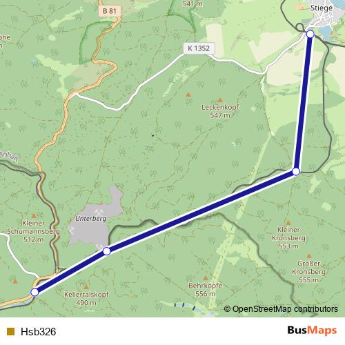Hsb326 rail Line Map