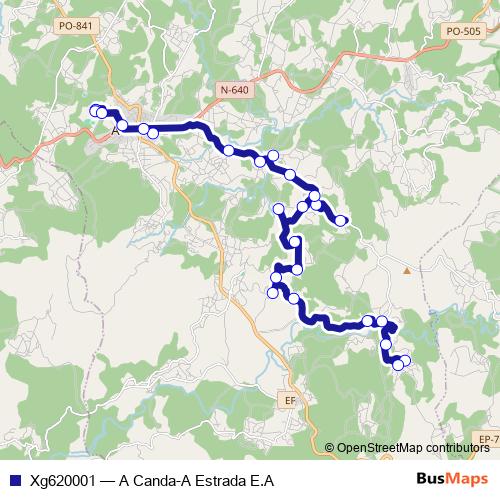 Xg620001 bus Line Map