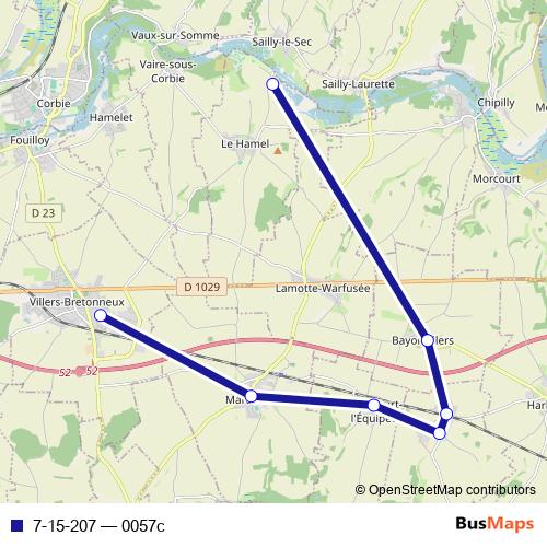 7-15-207 bus Line Map