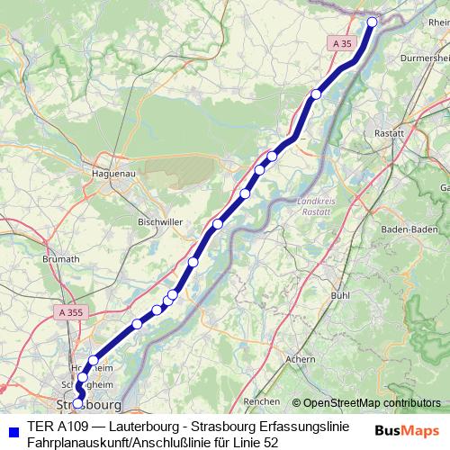 TER A109 bus Line Map