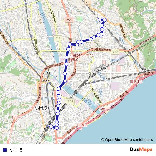 쇼15 bus Line Map