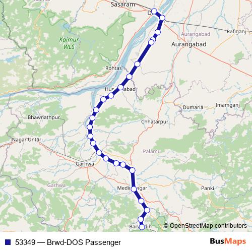 53349 rail Line Map