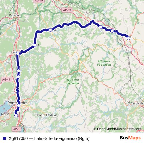 Xg817050 bus Line Map