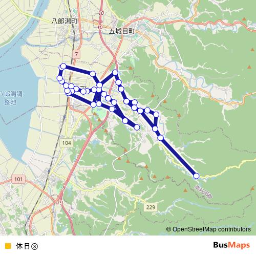 休日③ bus Line Map