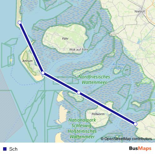 Sch ferry Line Map