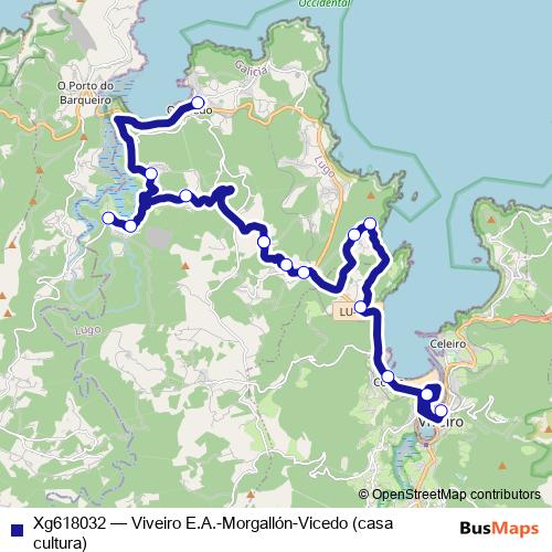 Xg618032 bus Line Map