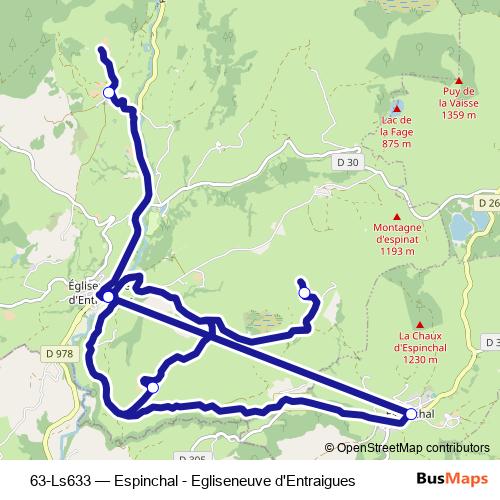 63-Ls633 bus Line Map