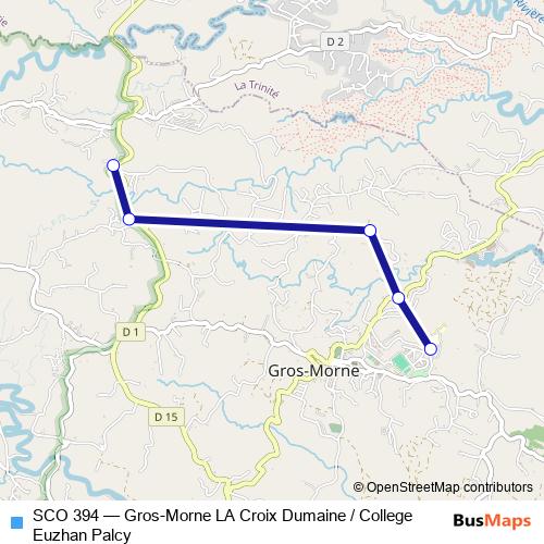 SCO 394 bus Line Map