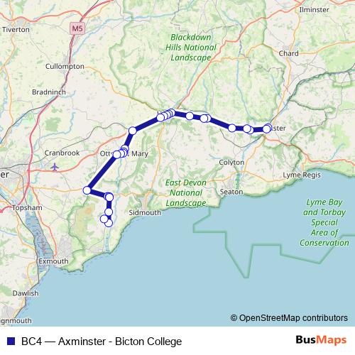 BC4 bus Line Map