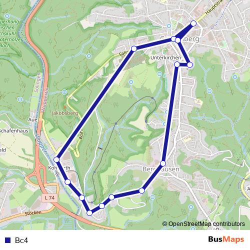 Bc4 bus Line Map