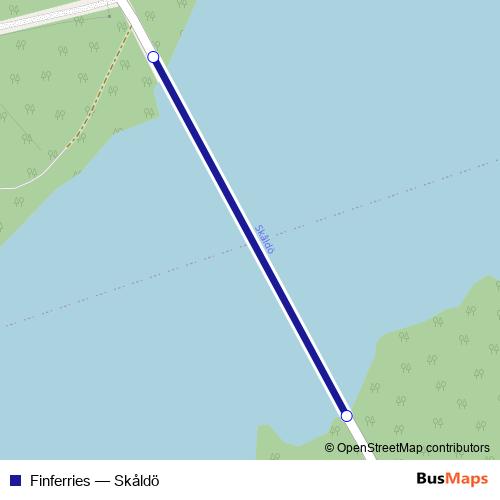 Finferries ferry Line Map