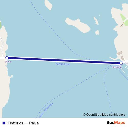 Finferries ferry Line Map