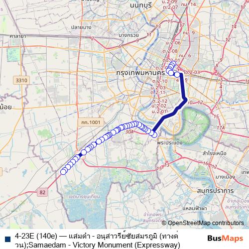 4-23E (140e) bus Line Map