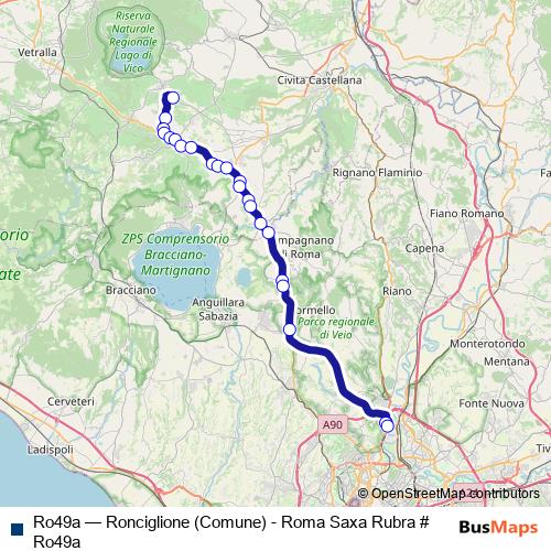 Ro49a bus Line Map