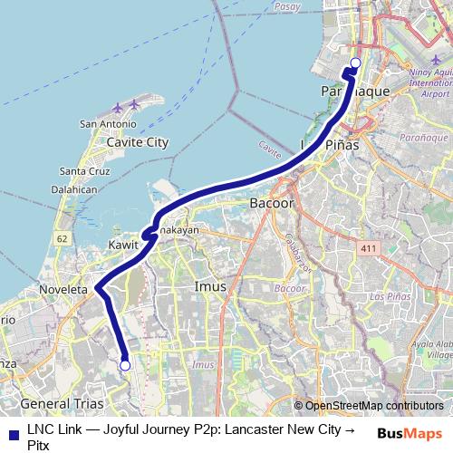 LNC Link bus Line Map