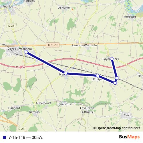 7-15-119 bus Line Map