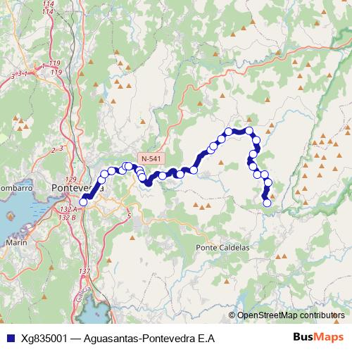 Xg835001 bus Line Map