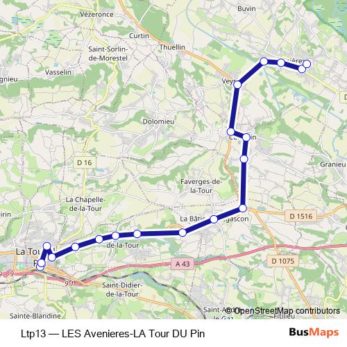 Ltp13 bus Line Map