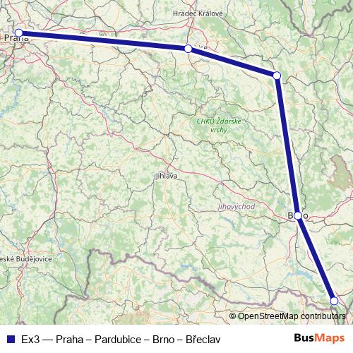 Ex3 rail Line Map