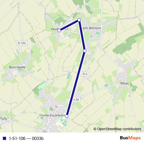 1-51-106 bus Line Map