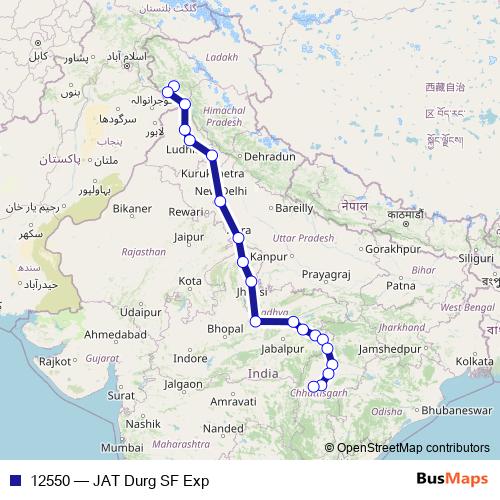 12550 rail Line Map