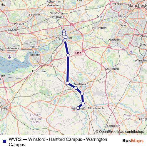 WVR2 bus Line Map