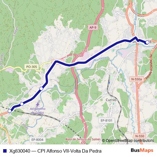 Xg830040 bus Line Map