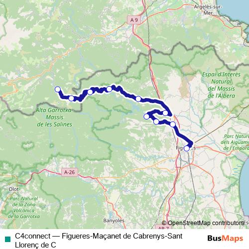 C4connect bus Line Map